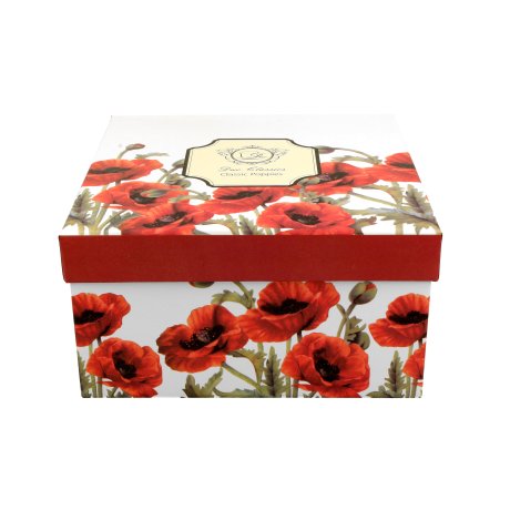 Cescuta cu Farfurie 470ml -  "Classic Poppies"