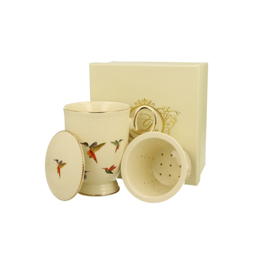 Cana cu infuzor de portelan colectia "HummingBird" Cana cu infuzor de portelan colectia "HummingBird"