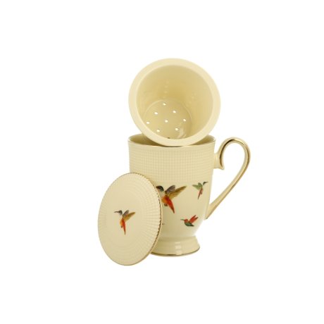 Cana cu infuzor de portelan colectia "HummingBird"