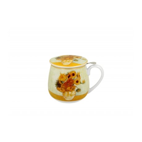 Cana cu Infuzor si capac 0.43L "Van Gogh - Sunflowers"