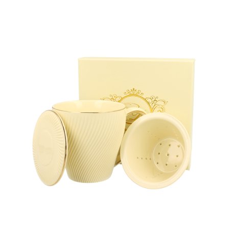 Cana cu infuzor de portelan colectia "Ice Cream"