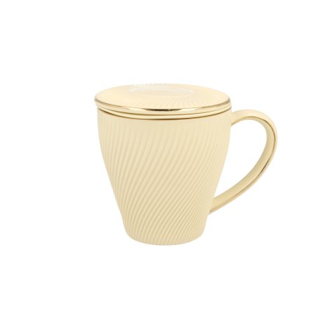 Cana cu infuzor de portelan colectia "Ice Cream"