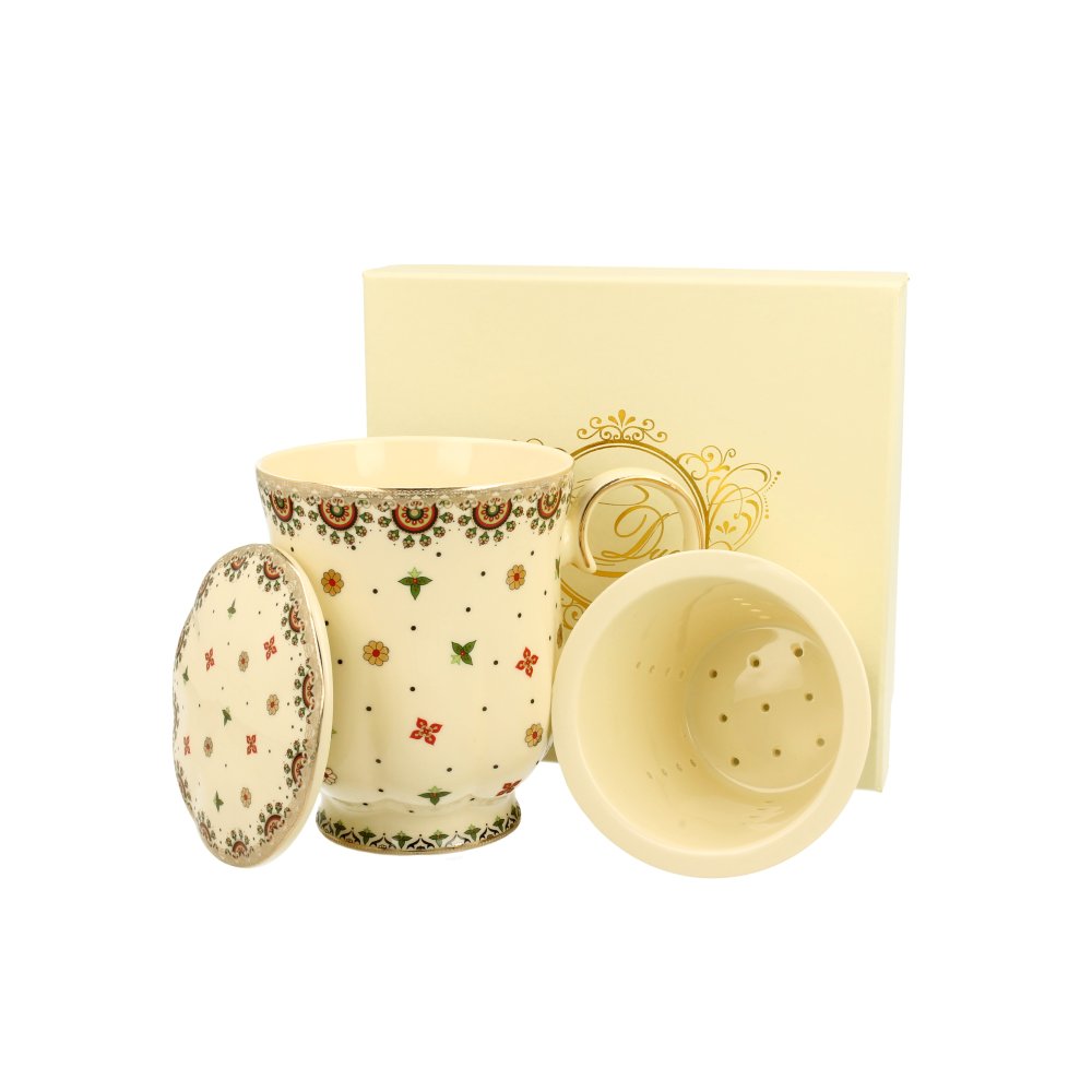 Cana cu infuzor de portelan colectia "Casablanca"