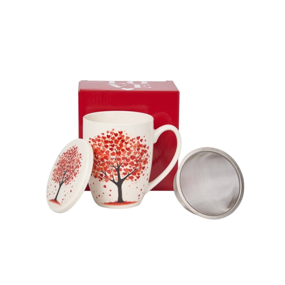 Cana cu Capac si infuzor "Love Tree"