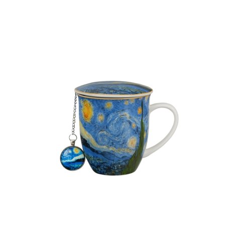 Cana cu Infuzor si capac 0.43L  "Van Gogh - Starry Night"