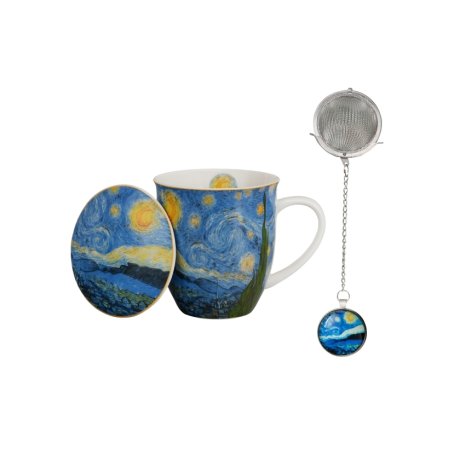 Cana cu Infuzor si capac 0.43L  "Van Gogh - Starry Night"