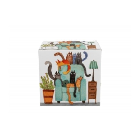 Cana cu Capac si infuzor "Cat's World - The Chair"