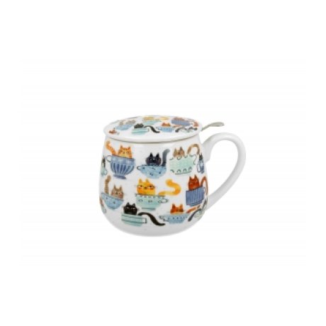 Cana cu Capac si infuzor "Teacup Cats"