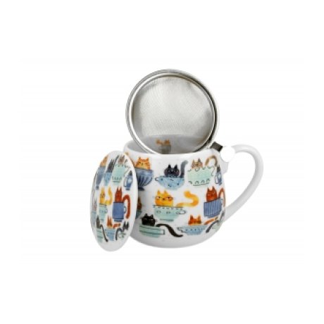Cana cu Capac si infuzor "Teacup Cats"
