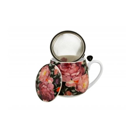 Cana cu Capac si infuzor "Spring Roses"