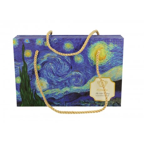 Set 2 cescute cu farfurie Colectia "Vincent van Gogh - Starry Night"