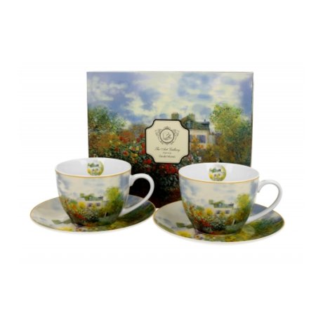Cescuta cu farfurie Colectia "Claude Monet - The Garden at Argenteuil"