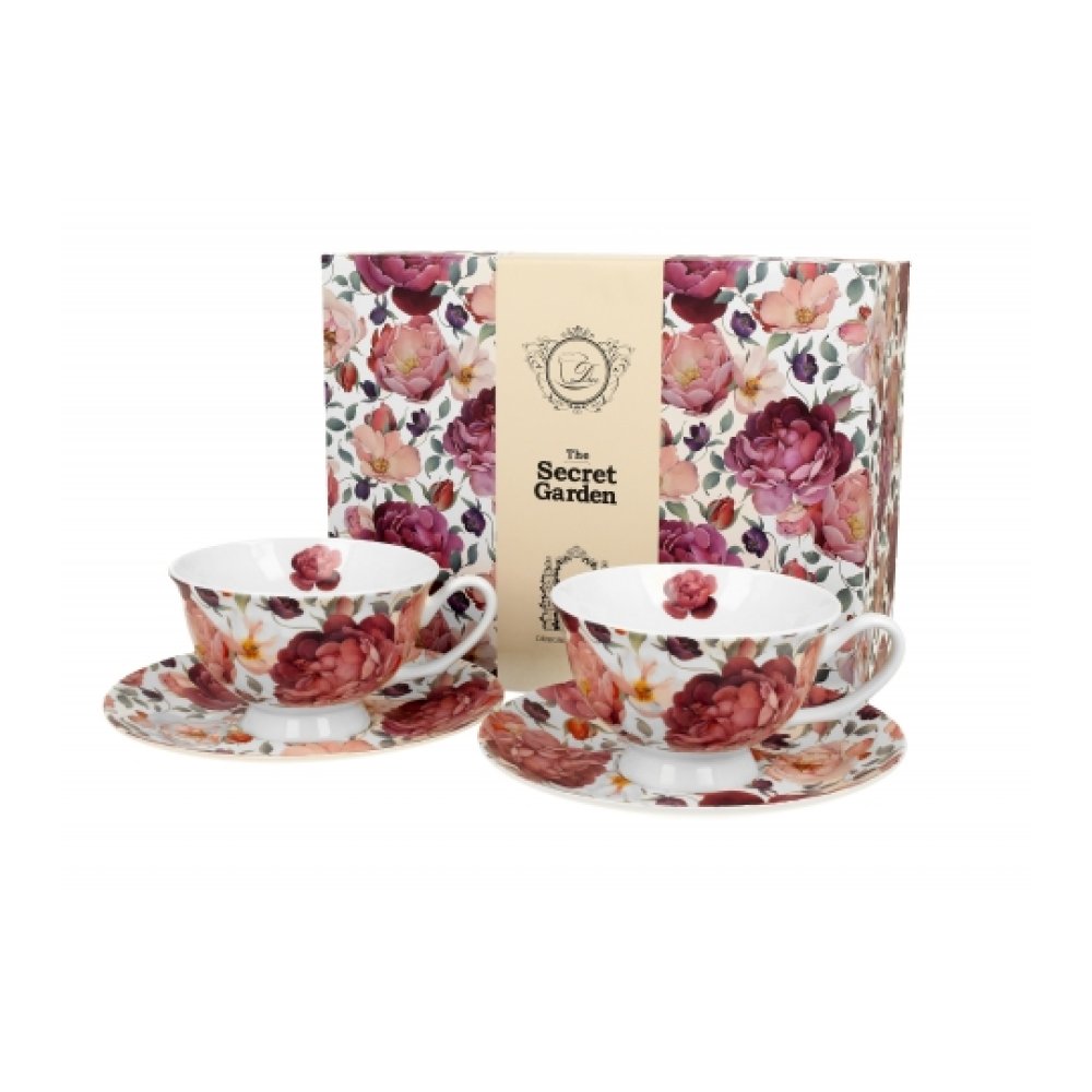 Cescuta cu Farfurie colectia "Spring Roses White"