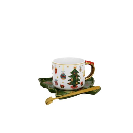 Ceasca cu Farfurie Colectia "Christmas Tree"