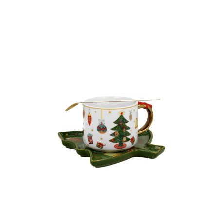 Ceasca cu Farfurie Colectia "Christmas Tree"