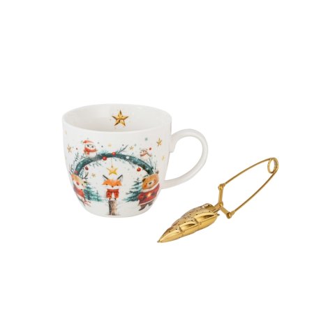 Cana cu Infuzor Bradut Colectia "Christmas Cuties"