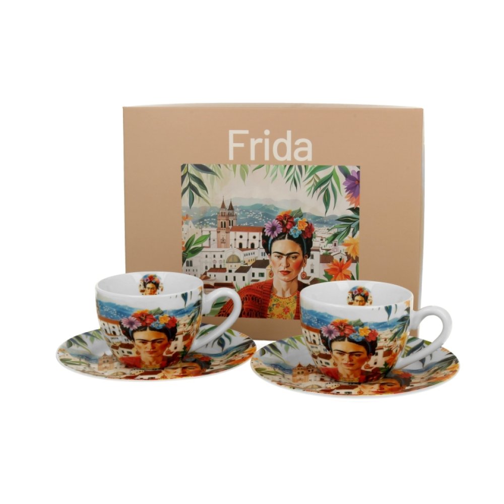 Ceasca cu farfurie din colectia "Frida Kahlo" Ceasca cu farfurie din colectia "Frida Kahlo"