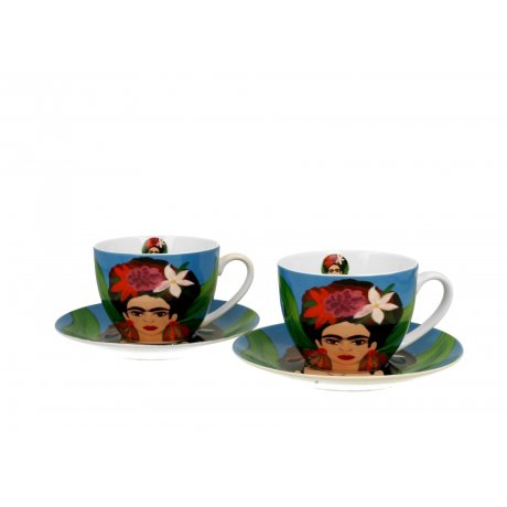 Ceasca cu farfurie din colectia  "Frida Kahlo"
