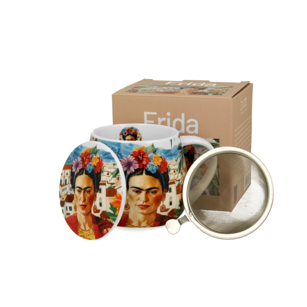 Cana cu Infuzor si capac "Frida Kahlo" Cana cu Infuzor si capac "Frida Kahlo"