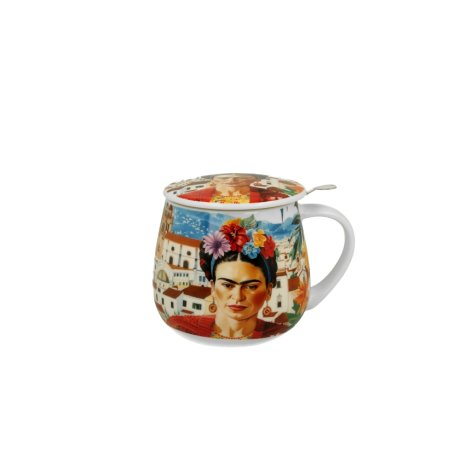 Cana cu Infuzor si capac "Frida Kahlo"