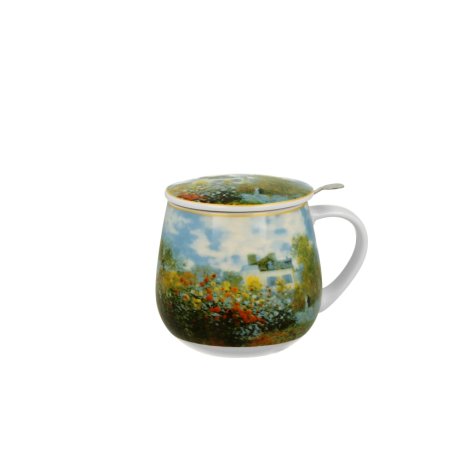 Cana cu Capac si infuzor 0.43L "Claude Monet - The Garden at Argenteuil"