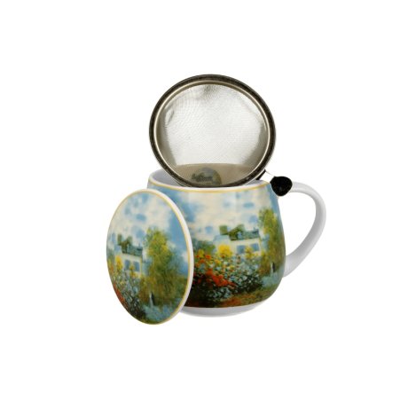 Cana cu Capac si infuzor 0.43L "Claude Monet - The Garden at Argenteuil"