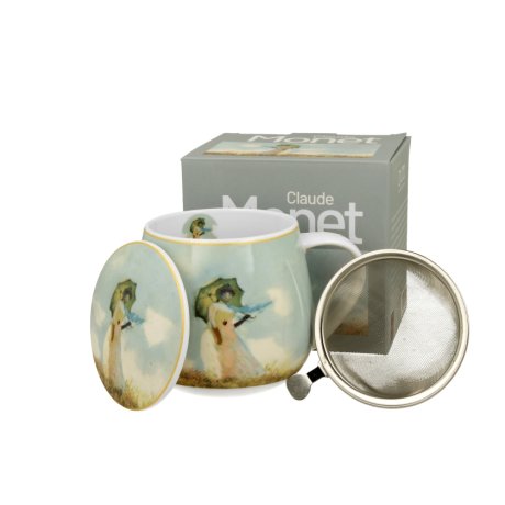 Cana cu Capac si infuzor 0.43L  "Claude Monet - Woman with Parasol"