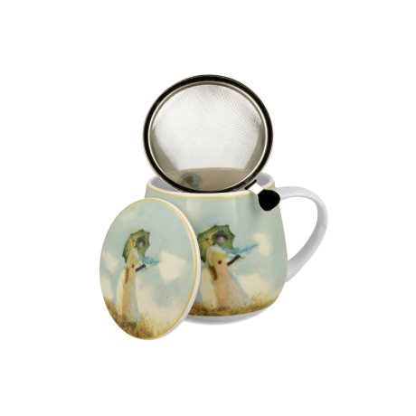 Cana cu Capac si infuzor 0.43L  "Claude Monet - Woman with Parasol"