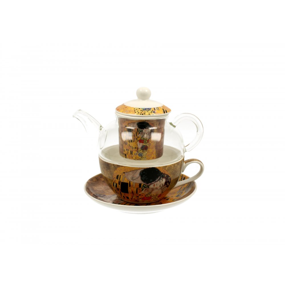 Ceainic cu cana Tea for one colectia "Gustav Klimt"