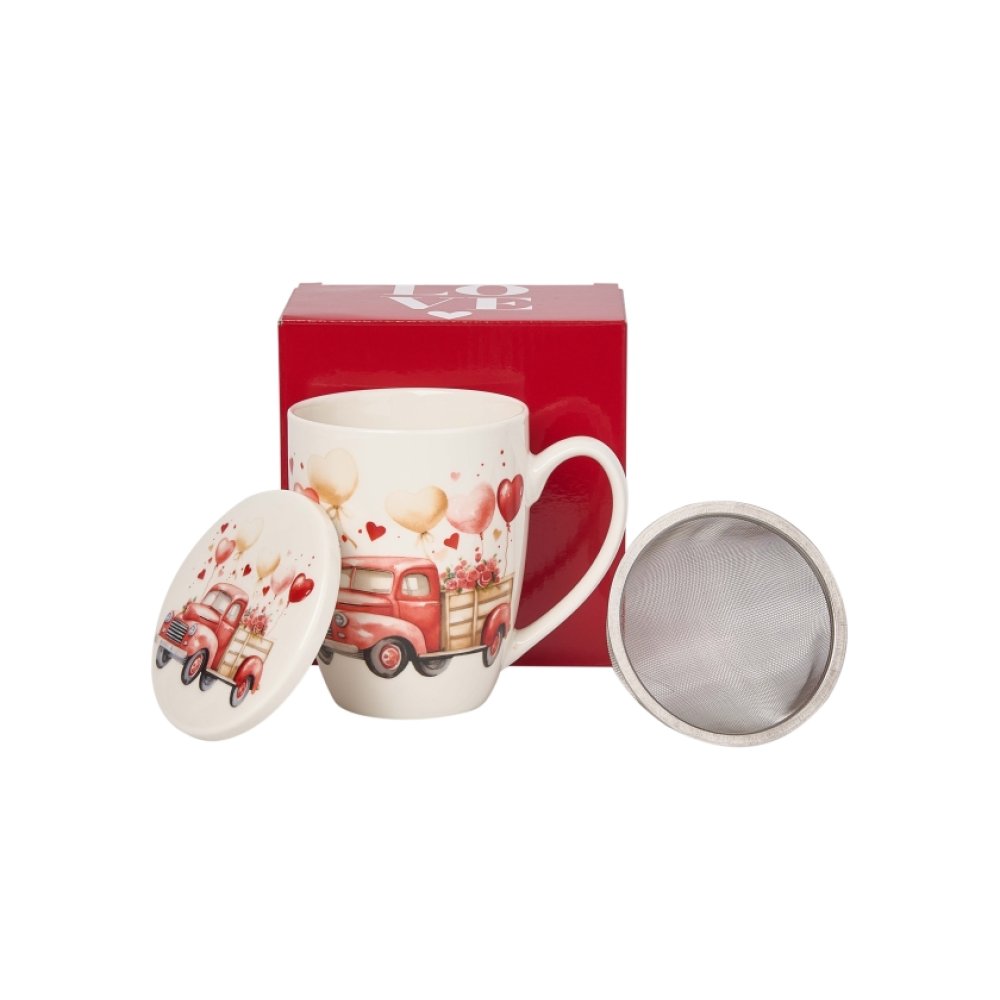 Cana cu Capac si infuzor "Love Car"
