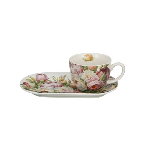 Cescuta cu Farfurie colectia "Peony"