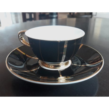 Ceasca espresso colectia "Black and Gold Lines" Gold Collection