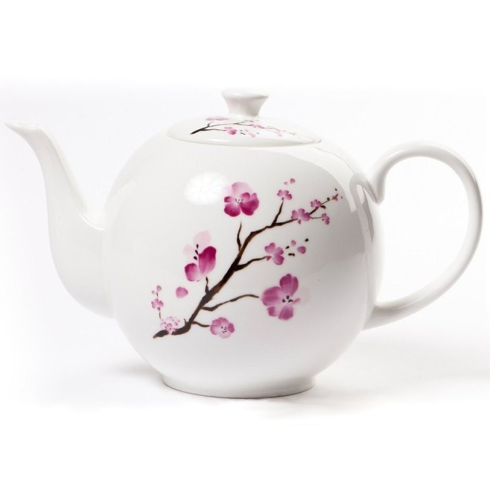 Ceainic portelan 1.2L colectia "Cherry Blossom"