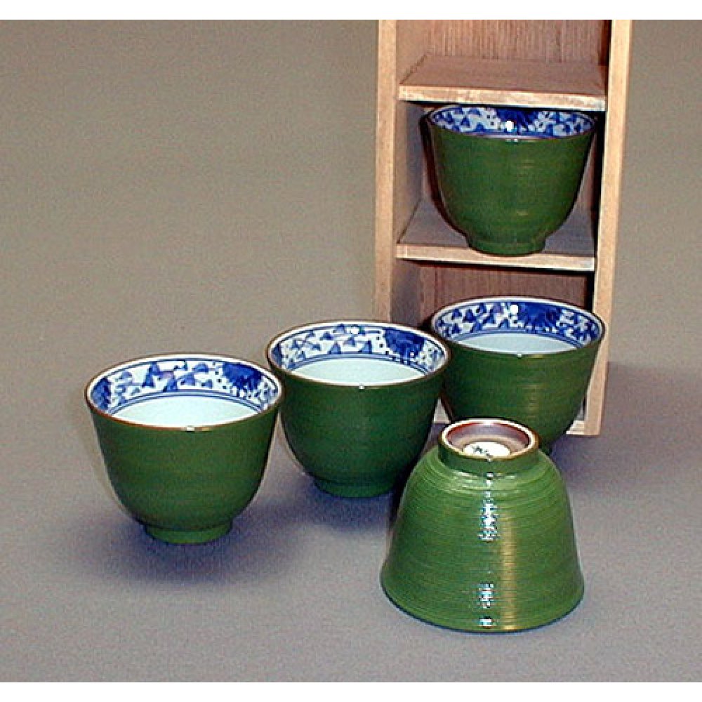 Set 5 Cupe pentru Ceai lucrate Manual